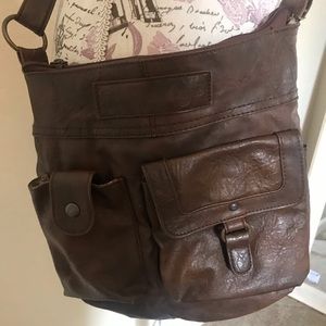 Vintage look brown purse
